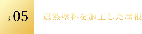 B-05 遮熱塗料を施工した屋根