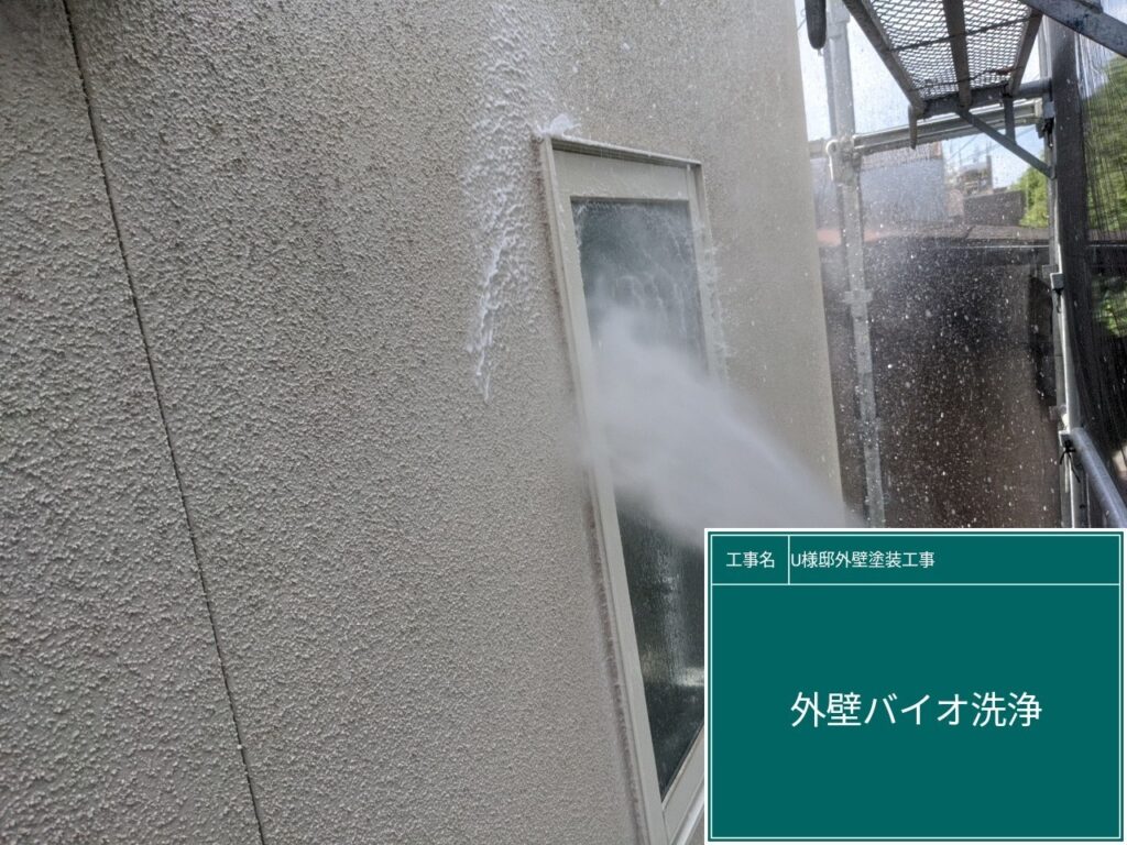 壁バイオ液塗布